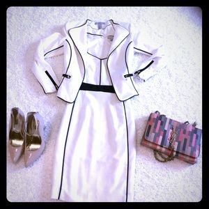 Set dress and blazer in size 2 cream white